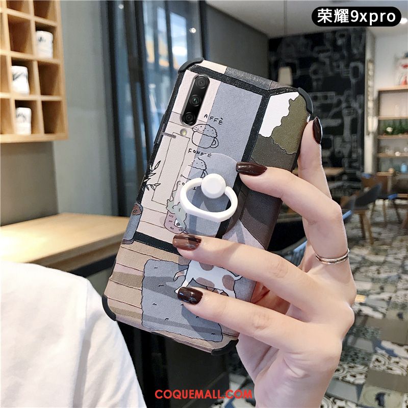 Étui Honor 9x Pro Dessin Animé Téléphone Portable Rose, Coque Honor 9x Pro Incassable Protection