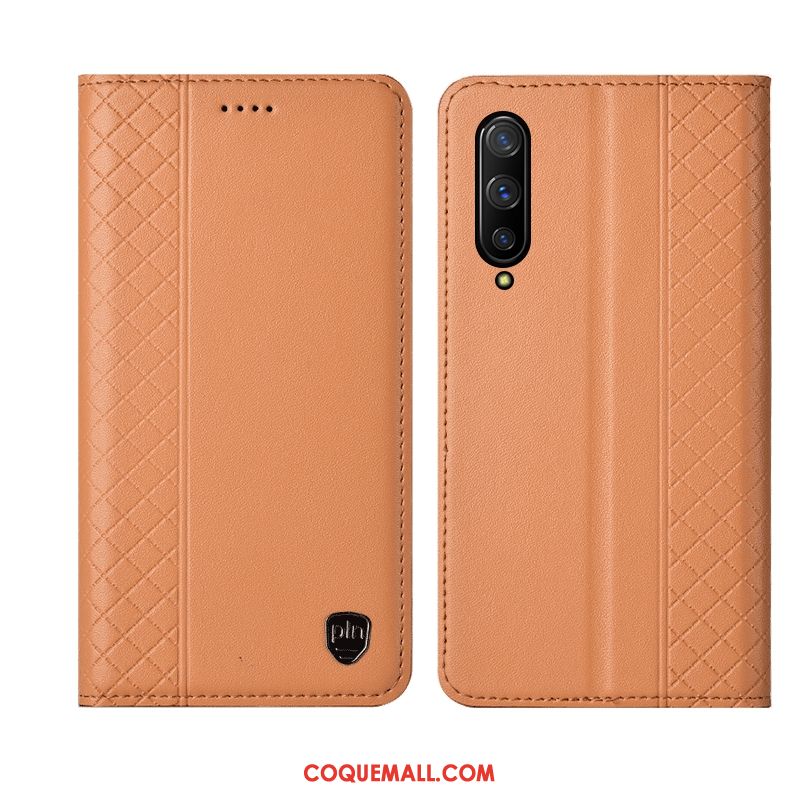 Étui Honor 9x Pro Jaune Cuir Véritable Téléphone Portable, Coque Honor 9x Pro Protection