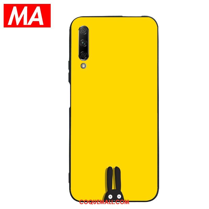 Étui Honor 9x Pro Jaune Petit Simple, Coque Honor 9x Pro Silicone Fluide Doux