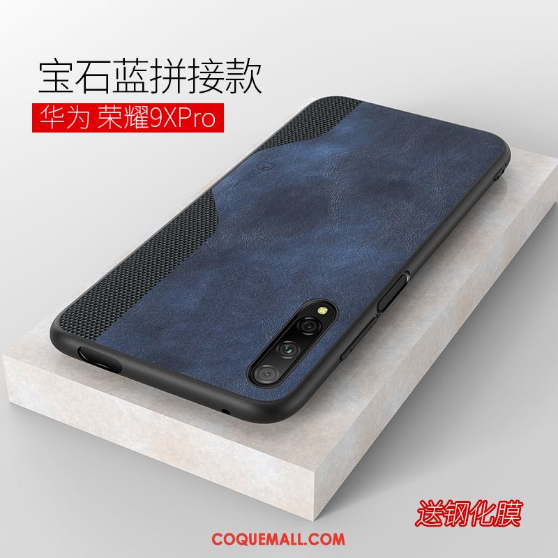 Étui Honor 9x Pro Protection Qualité Modèle Fleurie, Coque Honor 9x Pro Incassable Cuir Braun