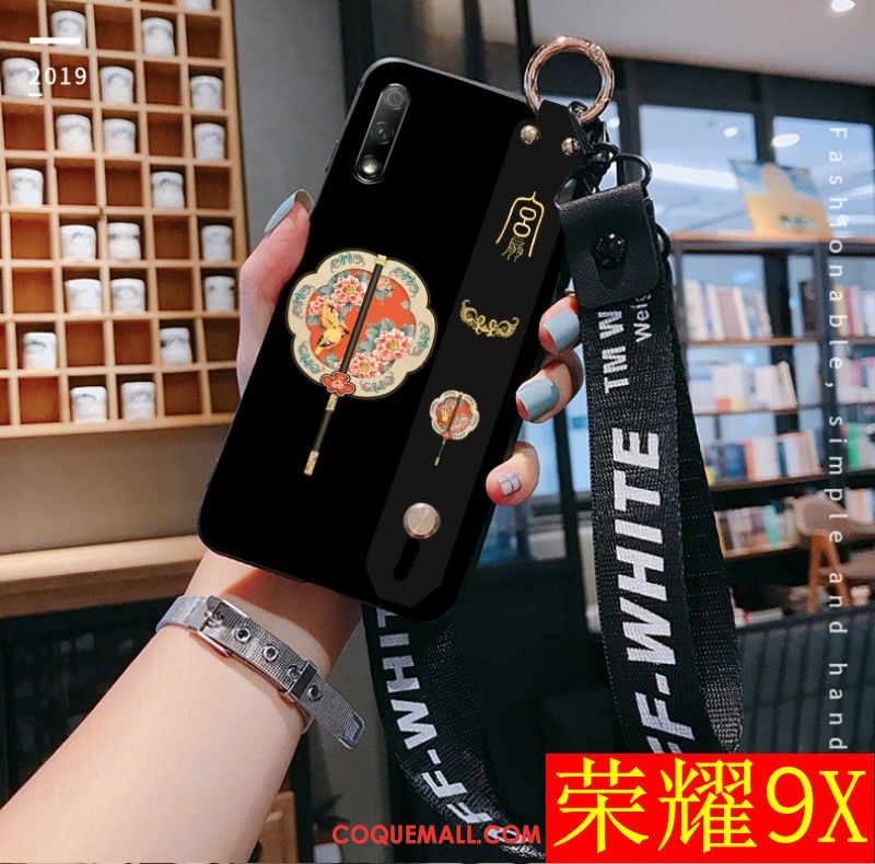 Étui Honor 9x Rouge Ornements Suspendus Nouveau, Coque Honor 9x Fluide Doux Style Chinois