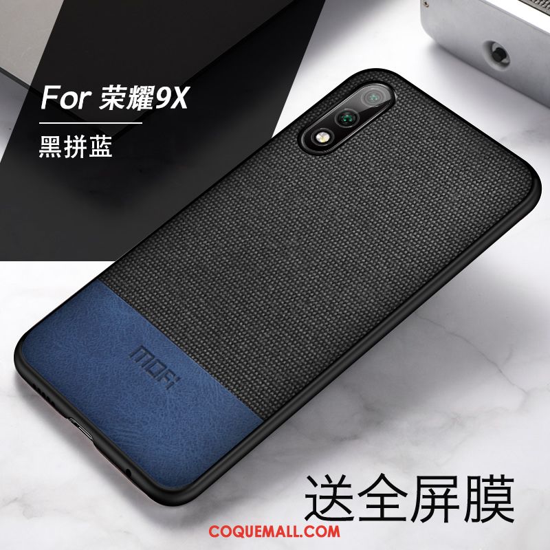 Étui Honor 9x Silicone Personnalité Tout Compris, Coque Honor 9x Noir Fluide Doux