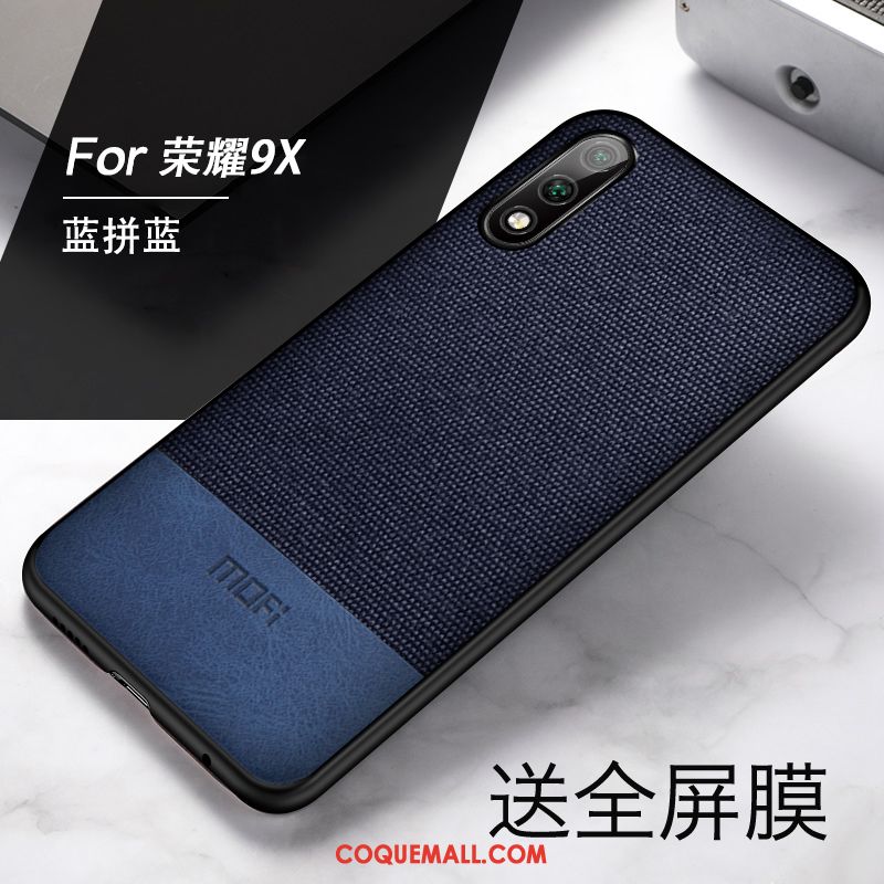 Étui Honor 9x Silicone Personnalité Tout Compris, Coque Honor 9x Noir Fluide Doux