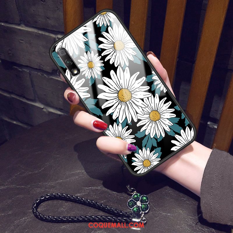 Étui Honor 9x Tendance Verre Tournesol, Coque Honor 9x Vintage Silicone