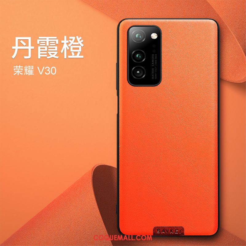 Étui Honor View30 Luxe Nouveau Silicone, Coque Honor View30 Téléphone Portable Net Rouge