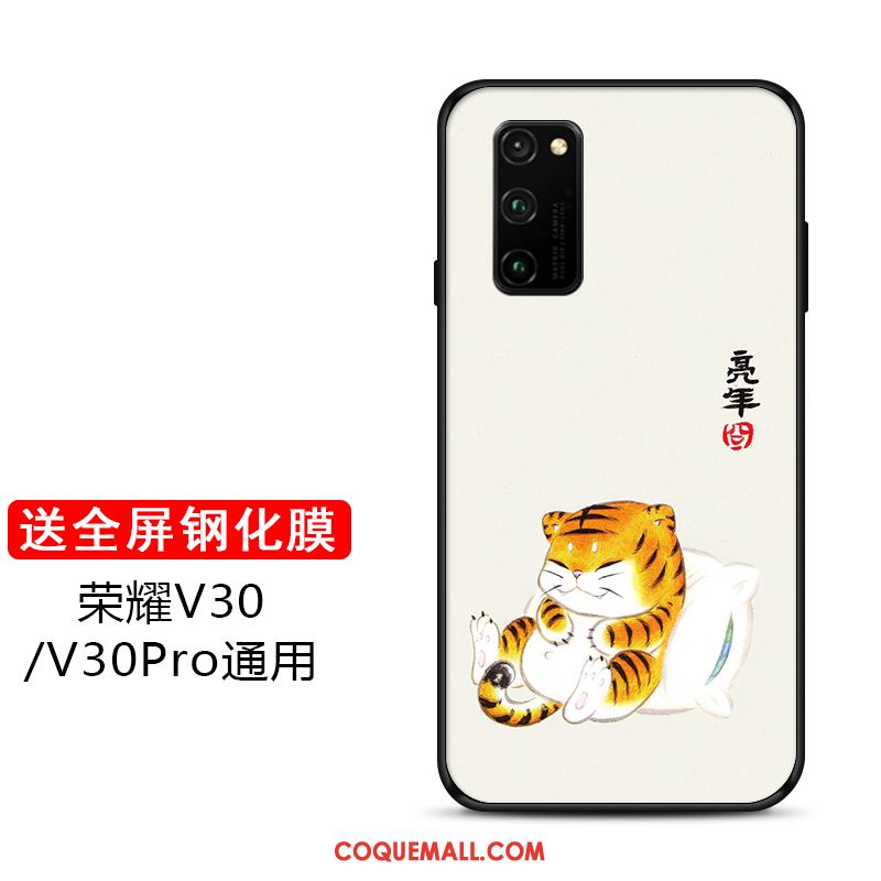 Étui Honor View30 Net Rouge Personnalisé Créatif, Coque Honor View30 Protection Vert