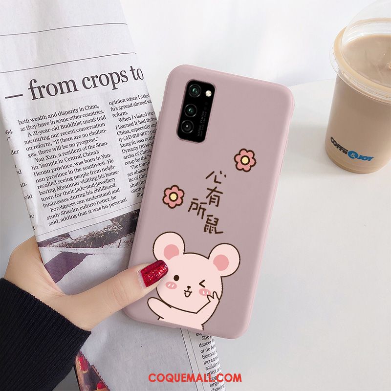 Étui Honor View30 Pro Charmant Protection Cœur, Coque Honor View30 Pro Petit Téléphone Portable