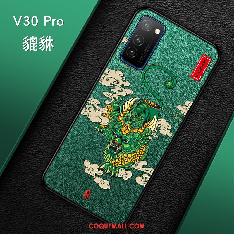 Étui Honor View30 Pro Créatif Très Mince Cuir, Coque Honor View30 Pro Noir Luxe