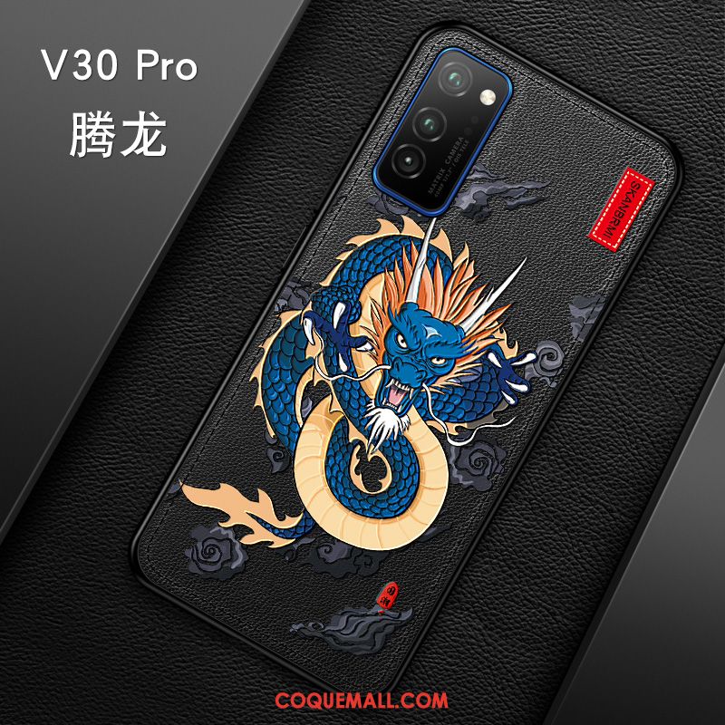 Étui Honor View30 Pro Créatif Très Mince Cuir, Coque Honor View30 Pro Noir Luxe