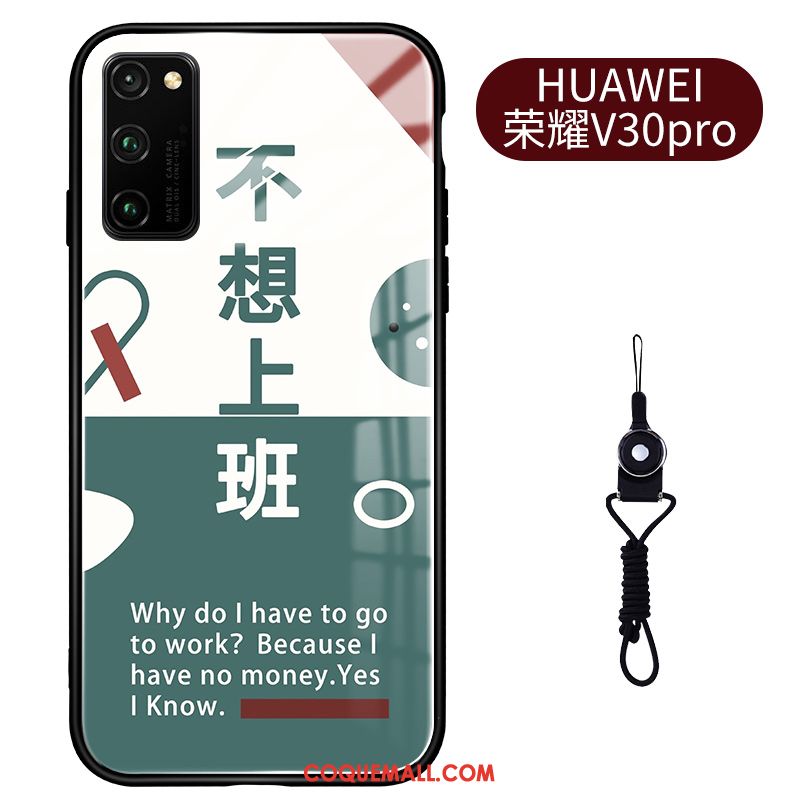 Étui Honor View30 Pro Créatif Téléphone Portable Vert, Coque Honor View30 Pro Tout Compris Travailler