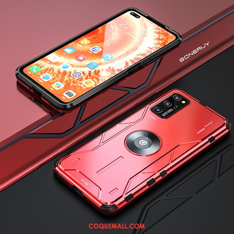 Étui Honor View30 Pro Protection Téléphone Portable Créatif, Coque Honor View30 Pro Silicone Net Rouge