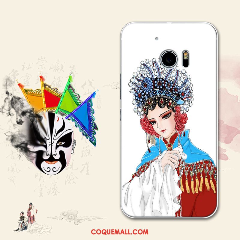 Étui Htc 10 Bleu Drame Art, Coque Htc 10 Fluide Doux Silicone