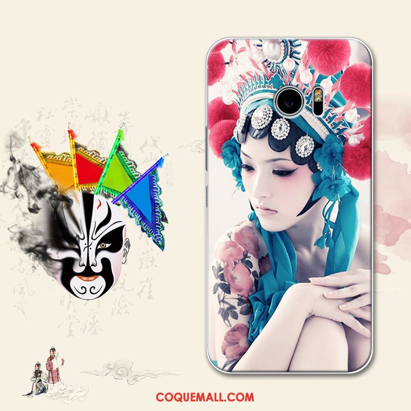 Étui Htc 10 Bleu Drame Art, Coque Htc 10 Fluide Doux Silicone