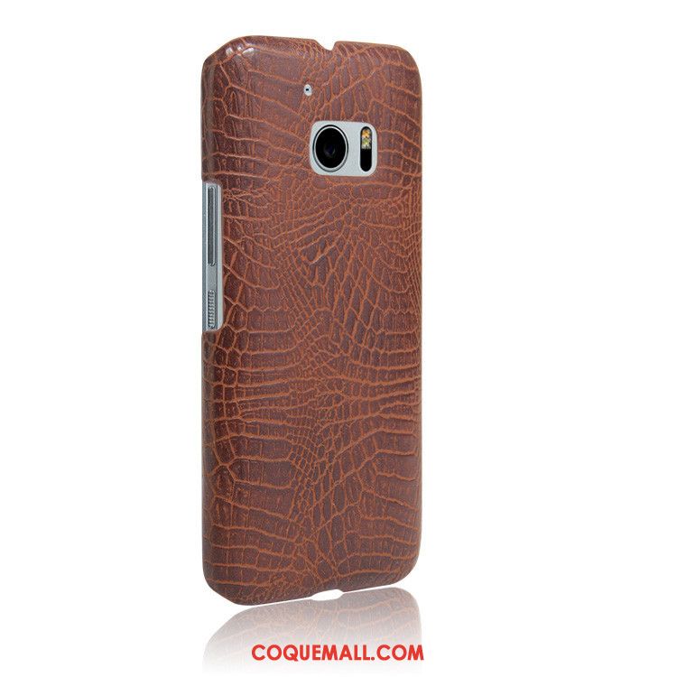 Étui Htc 10 Incassable Protection Crocodile Modèle, Coque Htc 10 Téléphone Portable Couvercle Arrière Orange