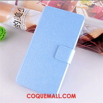 Étui Htc 10 Modèle Fleurie Papillon Bleu, Coque Htc 10 Soie Mulberry Protection