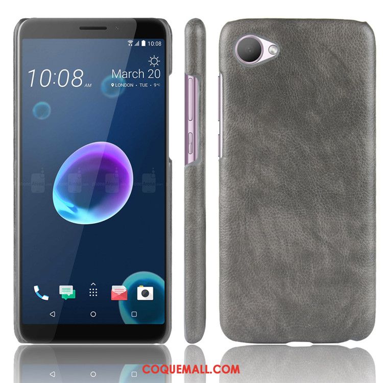 Étui Htc Desire 12 Difficile Cuir Litchi, Coque Htc Desire 12 Qualité Modèle Fleurie Braun