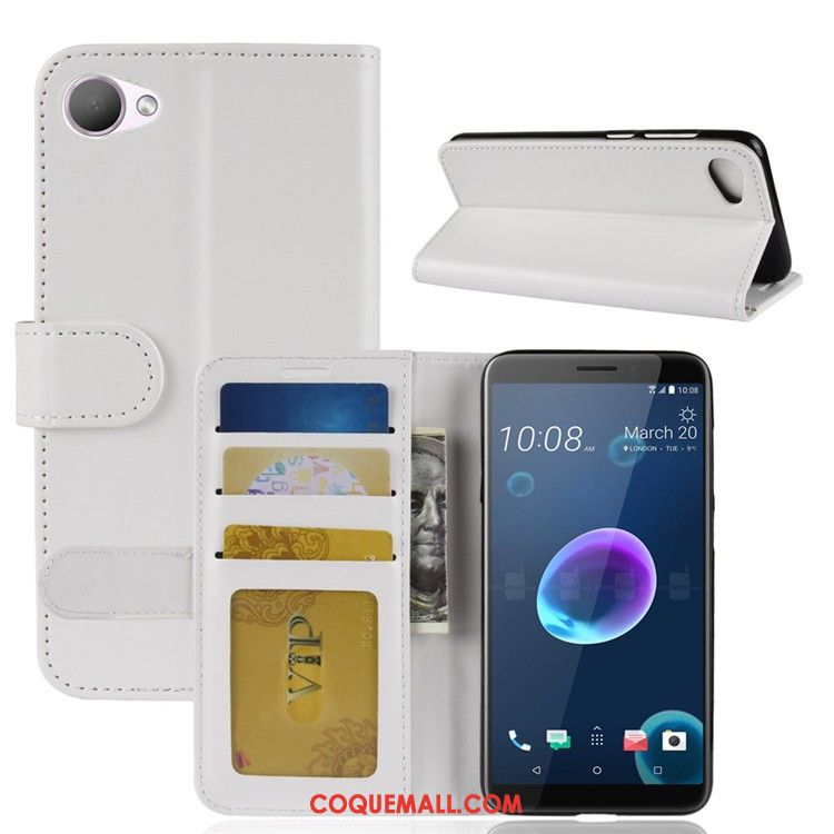 Étui Htc Desire 12 Foncé Protection Étui En Cuir, Coque Htc Desire 12 Portefeuille Téléphone Portable Braun