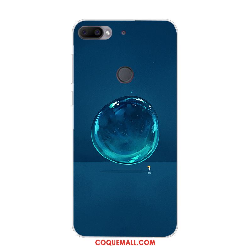 Étui Htc Desire 12+ Incassable Bleu Fluide Doux, Coque Htc Desire 12+ Téléphone Portable Protection
