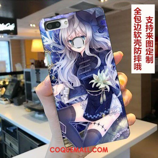 Étui Htc Desire 12+ Incassable Peinture Protection, Coque Htc Desire 12+ Bleu Dessin Animé