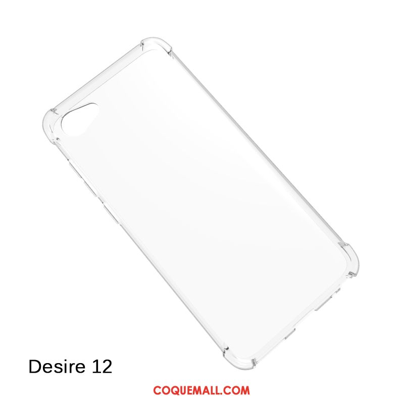 Étui Htc Desire 12 Incassable Protection Téléphone Portable, Coque Htc Desire 12 Silicone Noir