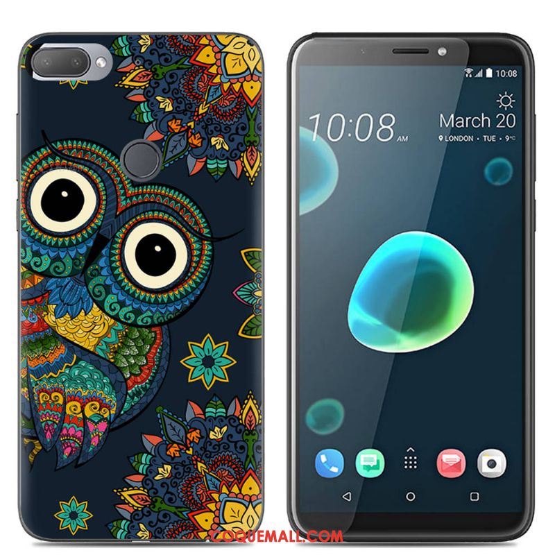 Étui Htc Desire 12+ Multicolore Téléphone Portable Créatif, Coque Htc Desire 12+ Fluide Doux Dessin Animé