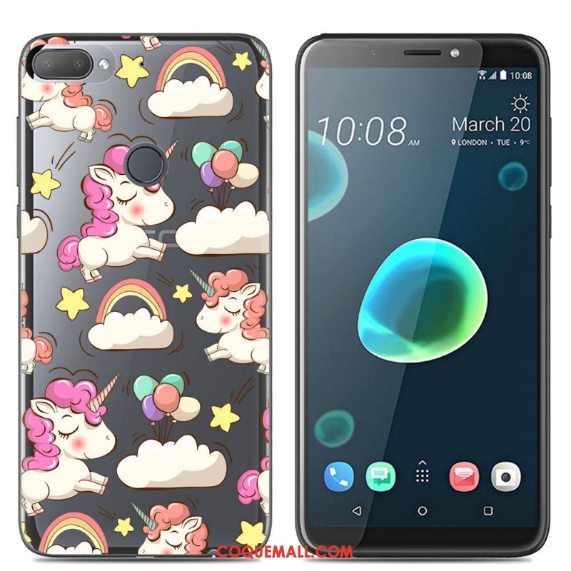 Étui Htc Desire 12+ Multicolore Téléphone Portable Créatif, Coque Htc Desire 12+ Fluide Doux Dessin Animé