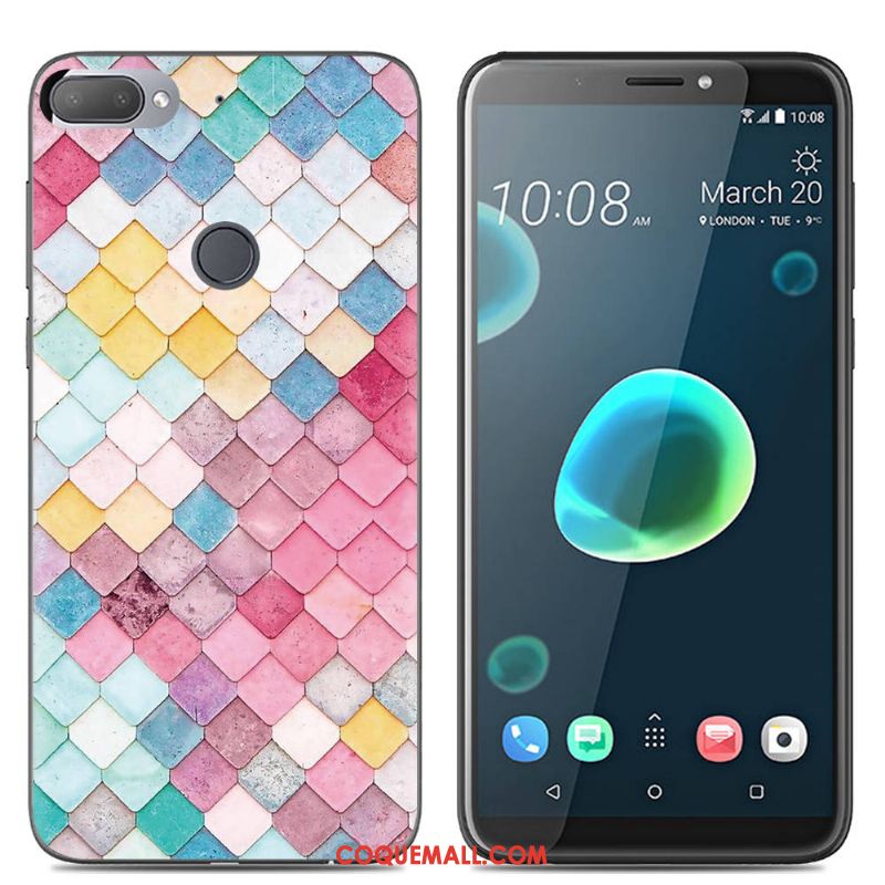 Étui Htc Desire 12+ Multicolore Téléphone Portable Créatif, Coque Htc Desire 12+ Fluide Doux Dessin Animé