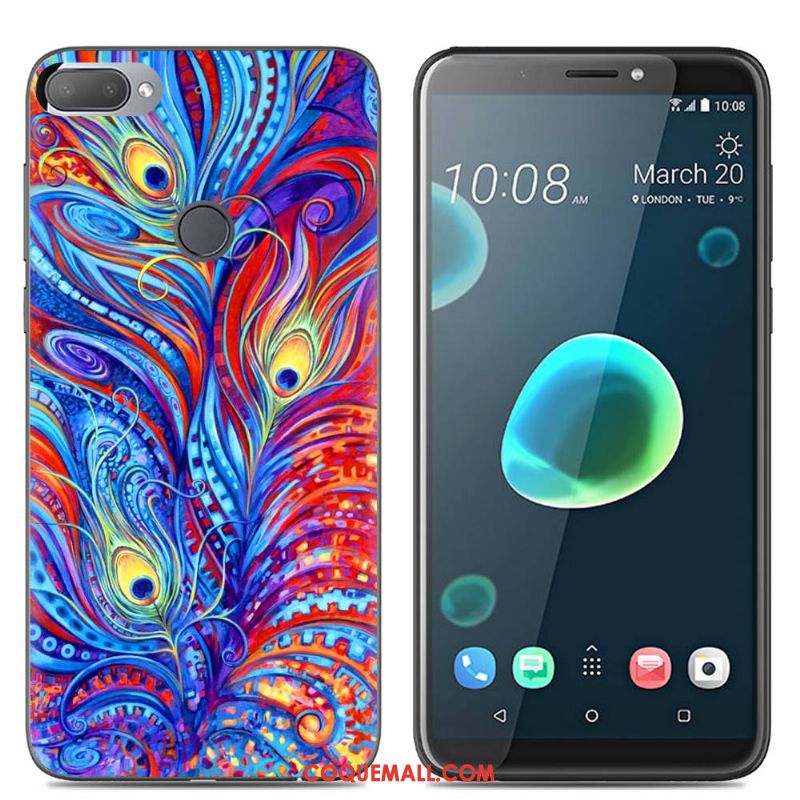 Étui Htc Desire 12+ Multicolore Téléphone Portable Créatif, Coque Htc Desire 12+ Fluide Doux Dessin Animé