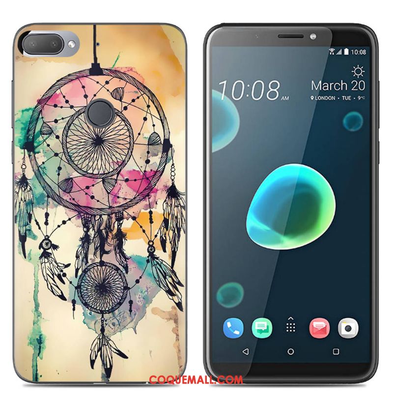 Étui Htc Desire 12+ Multicolore Téléphone Portable Créatif, Coque Htc Desire 12+ Fluide Doux Dessin Animé