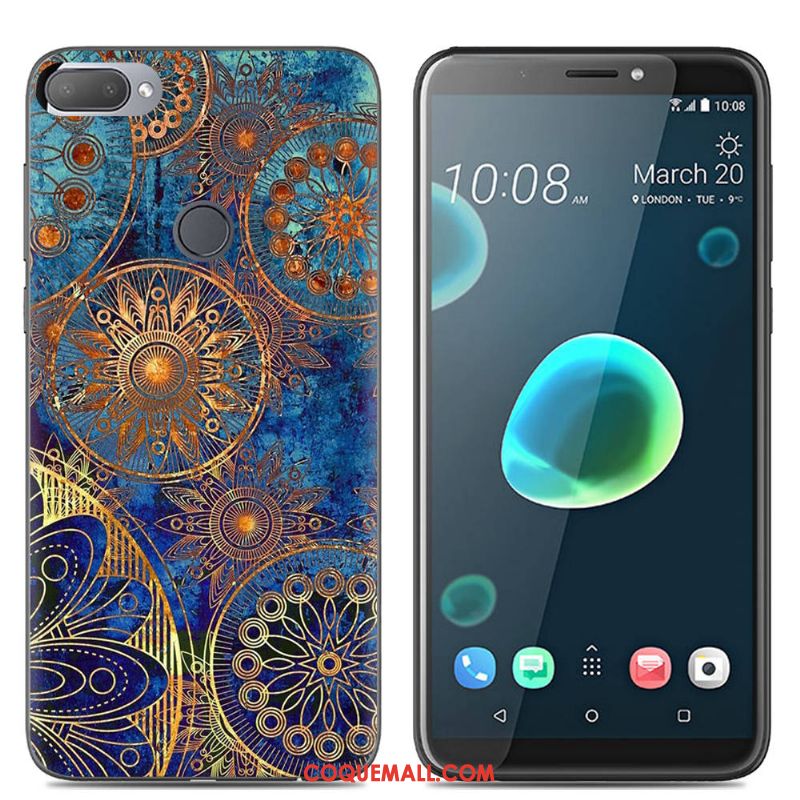 Étui Htc Desire 12+ Multicolore Téléphone Portable Créatif, Coque Htc Desire 12+ Fluide Doux Dessin Animé