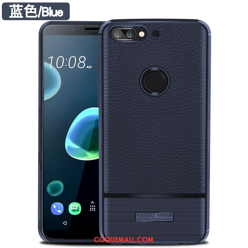 Étui Htc Desire 12+ Protection Pu Rouge, Coque Htc Desire 12+ Litchi Nouveau