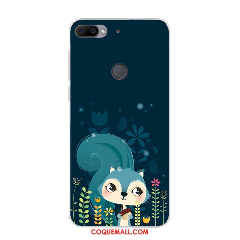 Étui Htc Desire 12+ Très Mince Tendance Incassable, Coque Htc Desire 12+ Dessin Animé Bleu