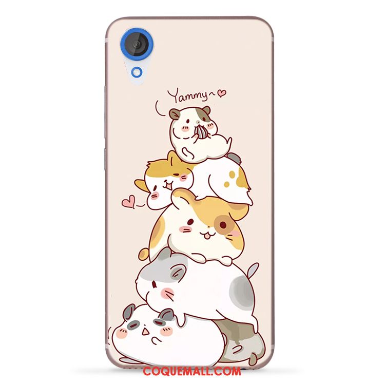 Étui Htc Desire 825 Animal Téléphone Portable Rose, Coque Htc Desire 825 Dessin Animé Charmant