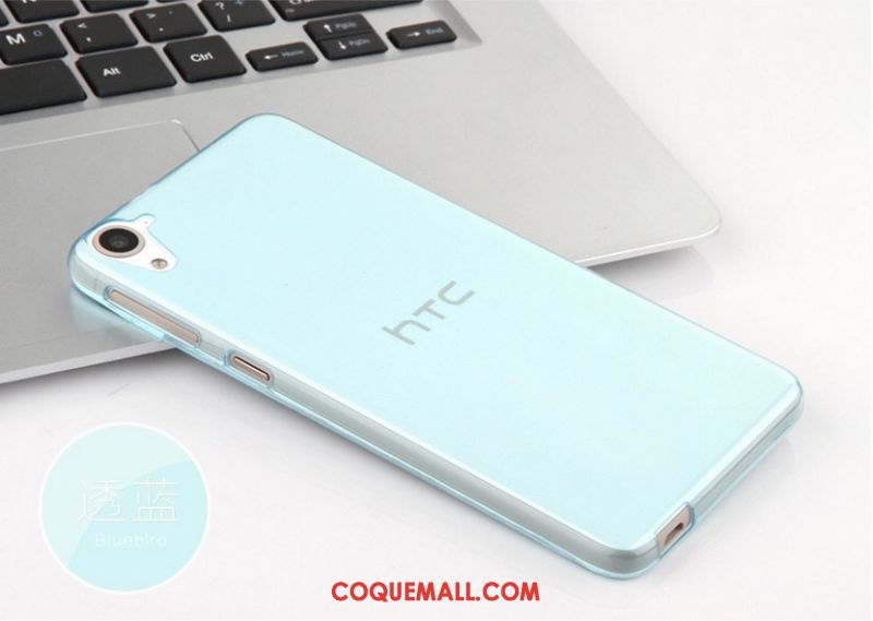 Étui Htc Desire 825 Fluide Doux Protection Bleu, Coque Htc Desire 825 Transparent Silicone