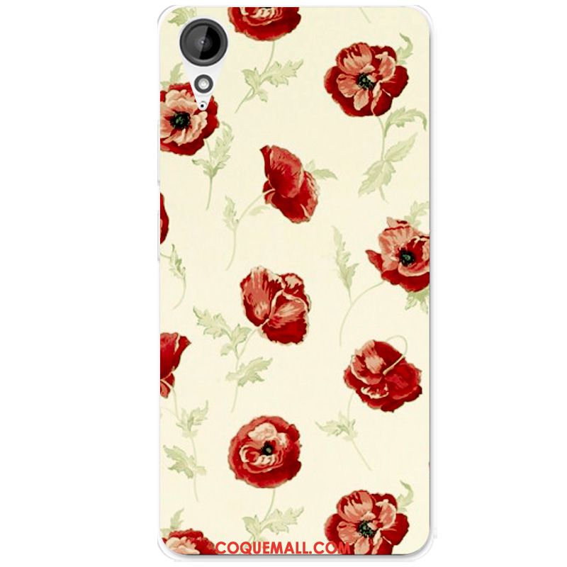 Étui Htc Desire 825 Fluide Doux Rose Téléphone Portable, Coque Htc Desire 825 Incassable Dessin Animé