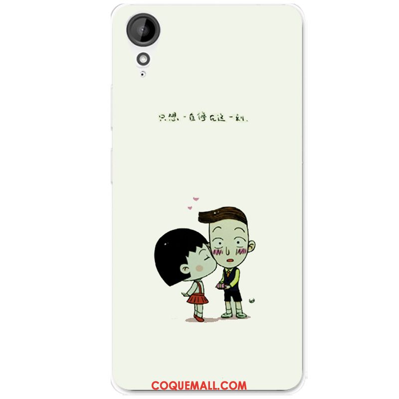 Étui Htc Desire 825 Fluide Doux Rose Téléphone Portable, Coque Htc Desire 825 Incassable Dessin Animé