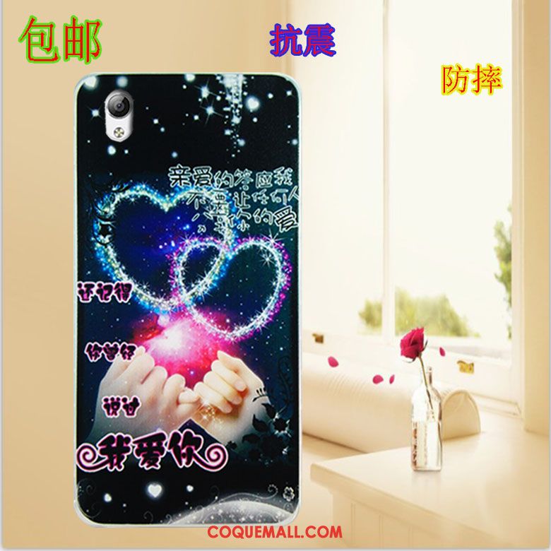 Étui Htc Desire 825 Peinture Protection Dessin Animé, Coque Htc Desire 825 Téléphone Portable Rose