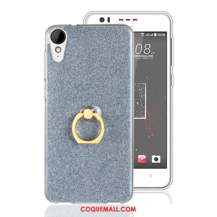 Étui Htc Desire 825 Silicone Fluide Doux Téléphone Portable, Coque Htc Desire 825 Blanc Anneau