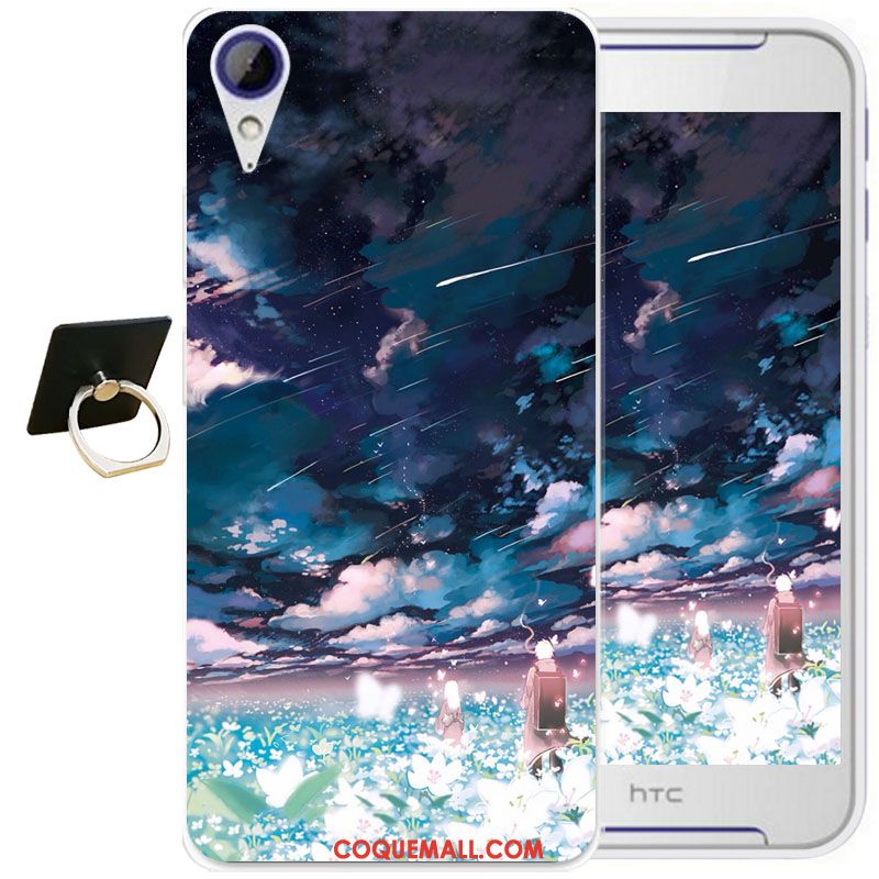 Étui Htc Desire 825 Téléphone Portable Transparent Noir, Coque Htc Desire 825 Fluide Doux Dessin Animé