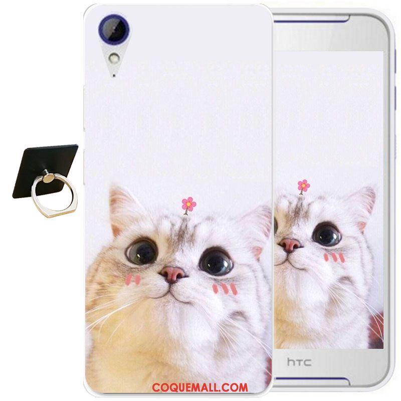 Étui Htc Desire 825 Téléphone Portable Transparent Noir, Coque Htc Desire 825 Fluide Doux Dessin Animé