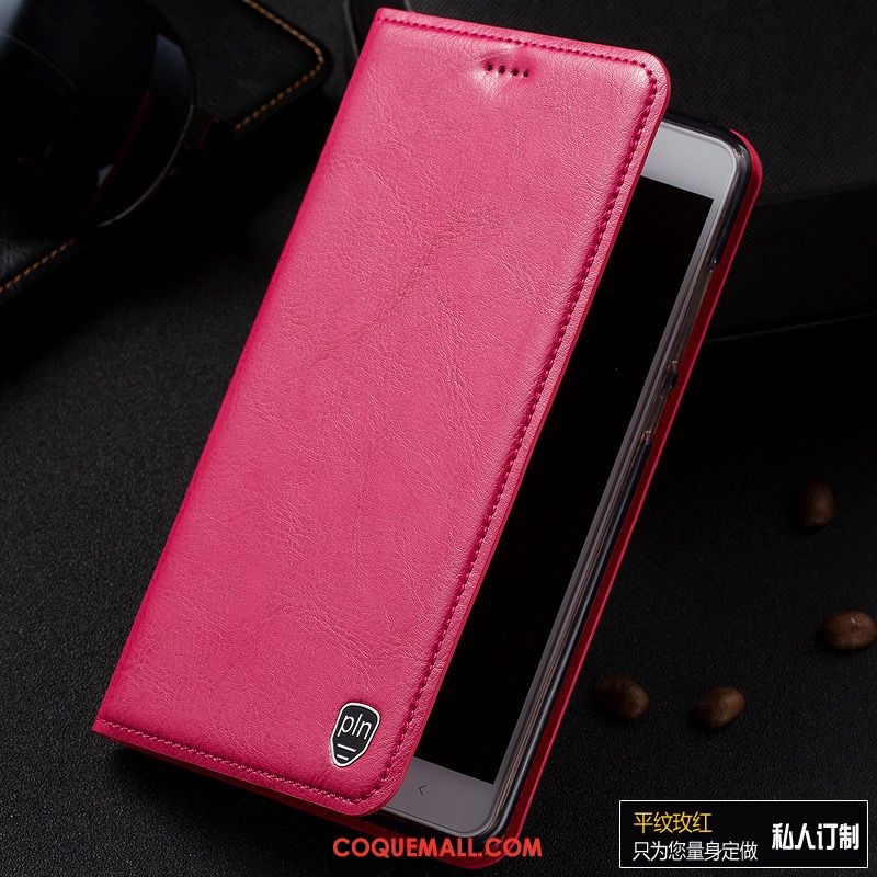 Étui Htc Desire 825 Étui En Cuir Protection Cuir Véritable, Coque Htc Desire 825 Téléphone Portable Modèle Fleurie Braun