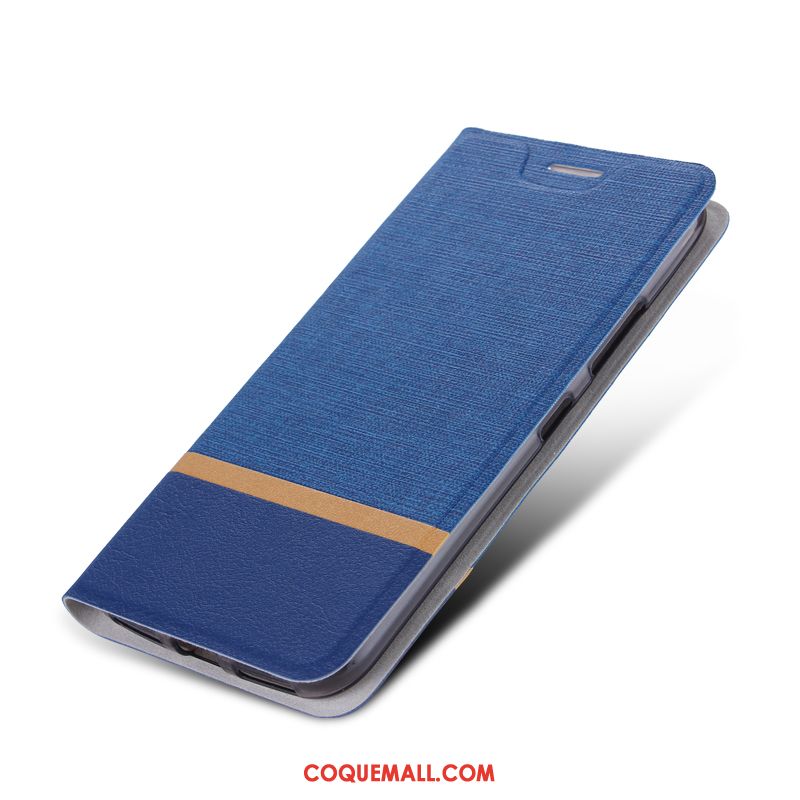 Étui Htc One A9s Protection Étui En Cuir Téléphone Portable, Coque Htc One A9s Foncé Bleu Marin