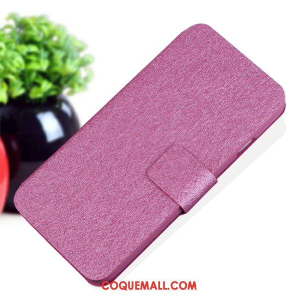 Étui Htc One A9s Étui En Cuir Fleur Téléphone Portable, Coque Htc One A9s Violet Protection