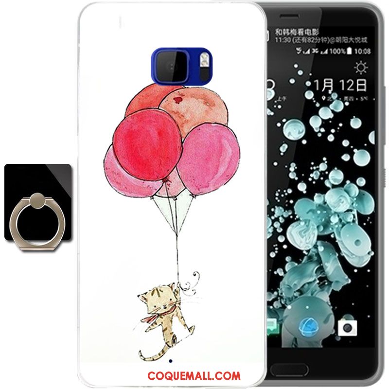 Étui Htc U Ultra Blanc Téléphone Portable Protection, Coque Htc U Ultra Dessin Animé Silicone