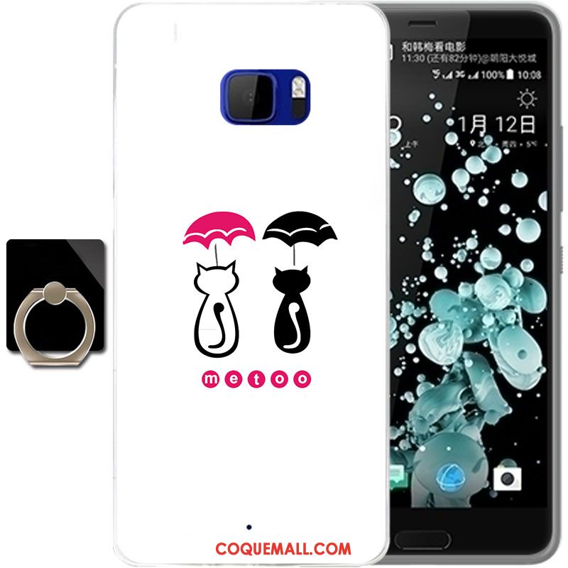 Étui Htc U Ultra Blanc Téléphone Portable Protection, Coque Htc U Ultra Dessin Animé Silicone