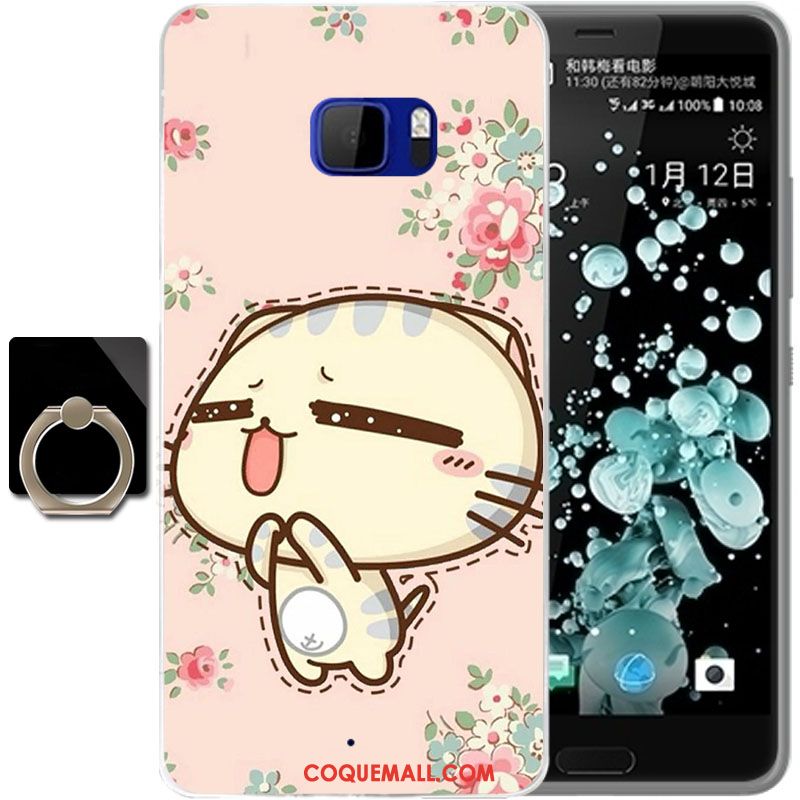 Étui Htc U Ultra Blanc Téléphone Portable Protection, Coque Htc U Ultra Dessin Animé Silicone