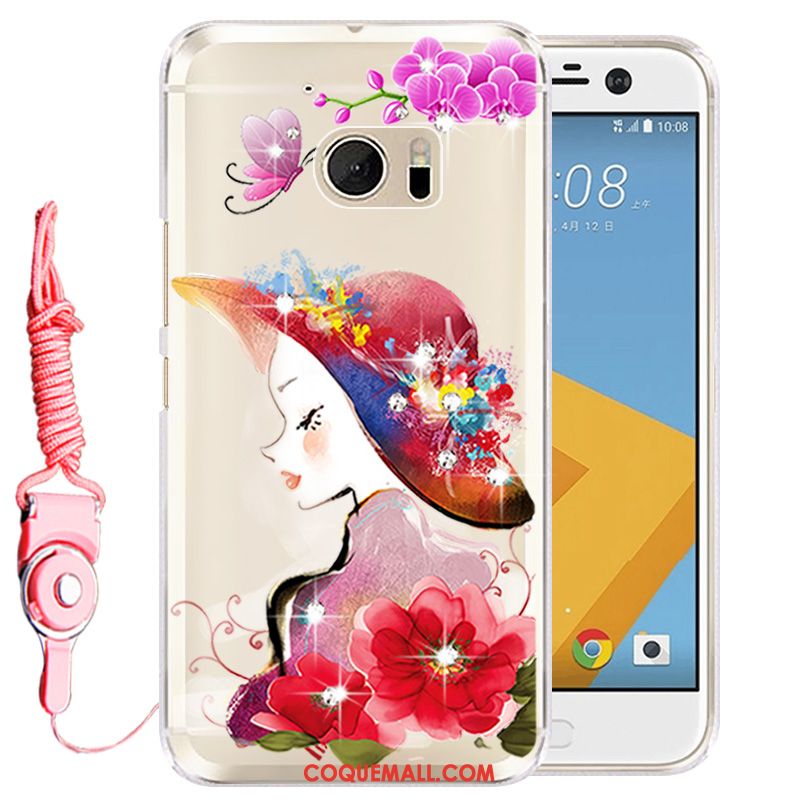 Étui Htc U Ultra Téléphone Portable Rose Protection, Coque Htc U Ultra Strass Silicone