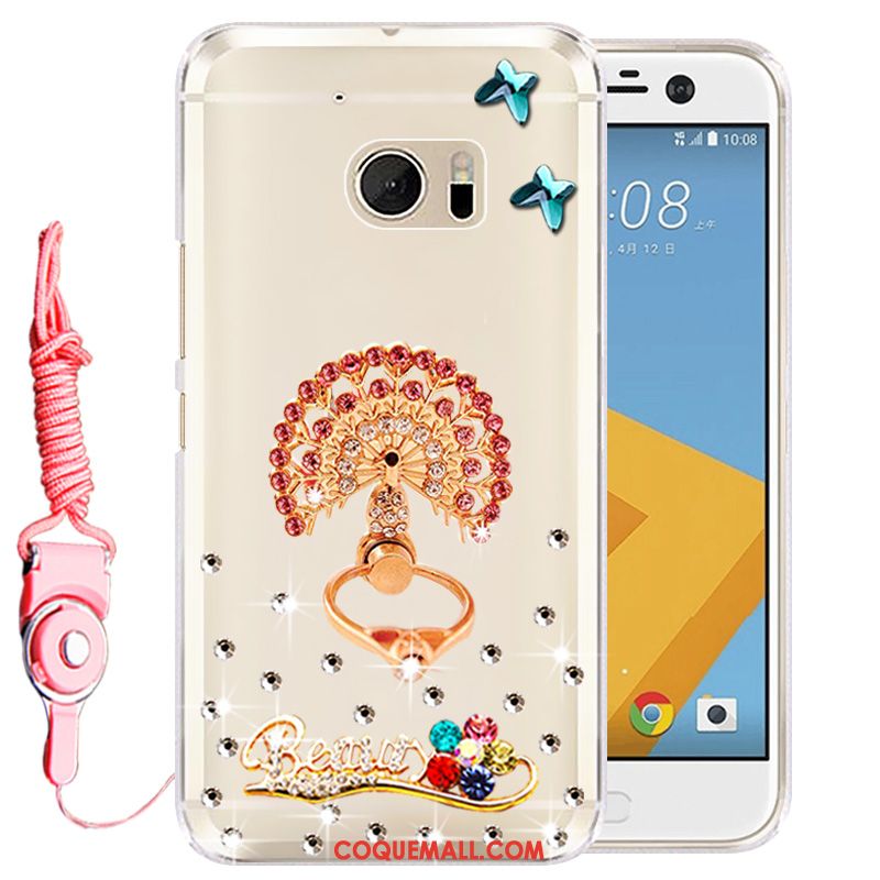 Étui Htc U Ultra Téléphone Portable Rose Protection, Coque Htc U Ultra Strass Silicone