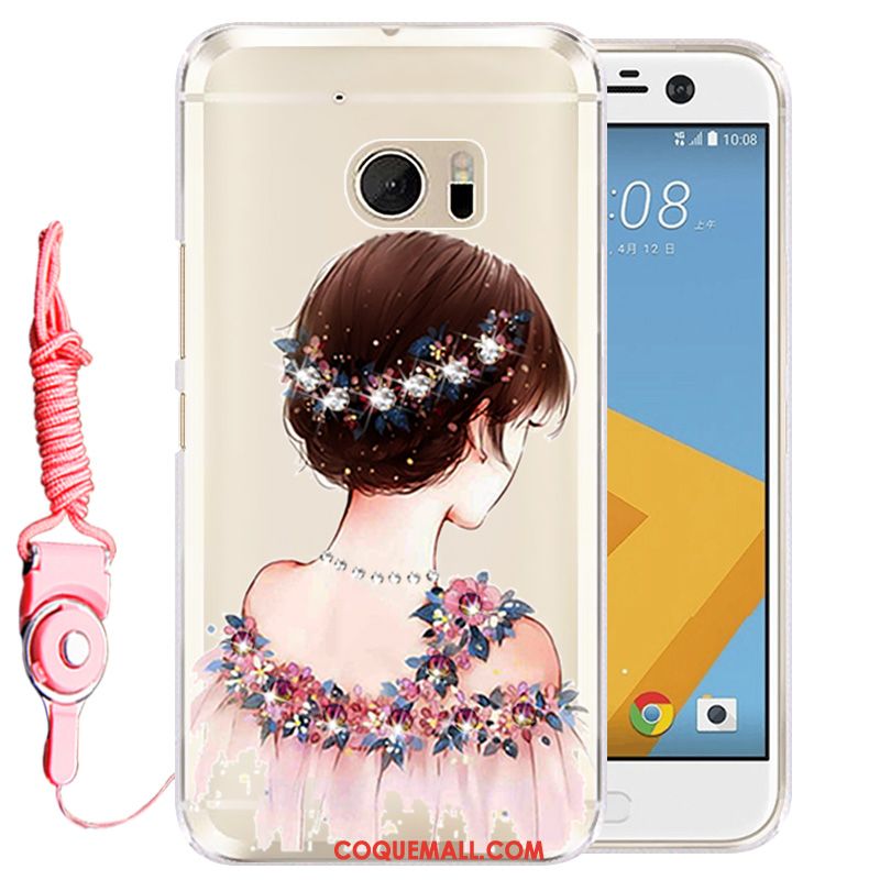 Étui Htc U Ultra Téléphone Portable Rose Protection, Coque Htc U Ultra Strass Silicone