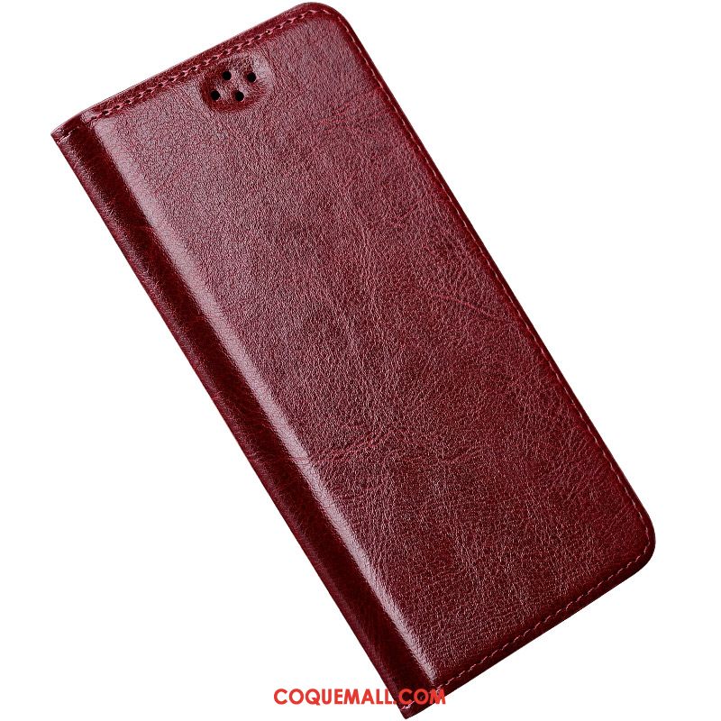 Étui Htc U Ultra Étui En Cuir Cuir Véritable Personnalisé, Coque Htc U Ultra Rouge Téléphone Portable